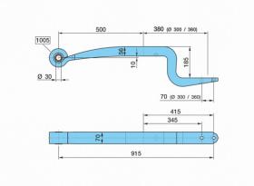 BPW 0508214010 - BALLESTA SUSP. NEUM.7ALMT500/380    *K185SGS1X56 H= 56