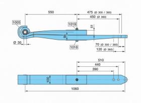 BPW 0508214050 - BALLESTA SUSP. O-- 550/450+475    ,SGS2X51 H=108