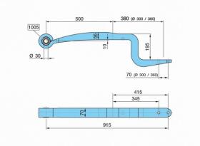 BPW 0508214090 - BALLESTA SUSP. NEUM.7ALMT500/380     K195SGS1X56-44