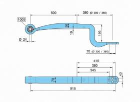 BPW 0508214092 - BALLESTA SUSP. NEUM.72ALMT500/380     K195SGS1X56-44