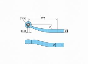 BPW 0508214100 - BALLESTA SUSP. NEUM.7AL- 500/---2D_55100%SGS1X56 H= 56