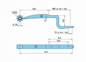 BPW 0508214120 - BALLESTA SUSP. NEUM.7ALMT500/380     K195SGS1X62-44