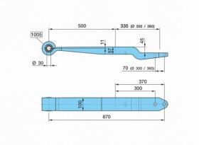 BPW 0508214160 - BALLESTA SUSP. NEUM..SL- 500/335     K_45SGS1X57 H= 56