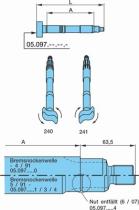 BPW 0509705330 - ÁRBOL LEVA DE FRENO  IZQ A 103,5 MM