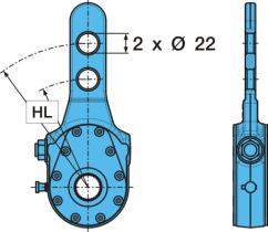 BPW 0517465080 - PALANCA DE FRENO MANUAL        E. 120/160            PZ(22