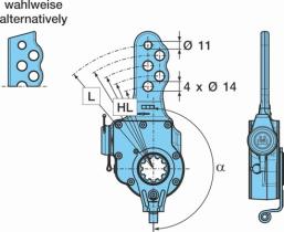 BPW 0517482313 - PALANCA DE FRENO AUTOMÁTICA -2 180G NR 120-165      (180=11)