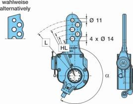 BPW 0517482323 - PALANCA DE FRENO AUTOMÁTICA -2 210G KH 120-165      (180=11)