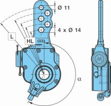 BPW 0517482353 - PALANCA DE FRENO AUTOMÁTICA -0 210G ES 120-165 KN26X30(180=1