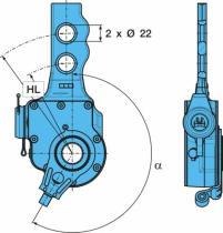 BPW 0517482723 - PALANCA DE FRENO AUTOMÁTICA -2 210G ES 120/160 KN26X30/5481