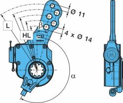 BPW 0517488513 - PALANCA DE FRENO AUTOMÁTICA-2 210G KH 120-165(180=11)      (