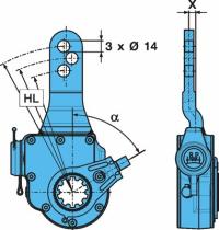 BPW 0517488683 - PALANCA DE FRENO AUTOMÁTICA-0  60G LLH150-180         GK-9 (