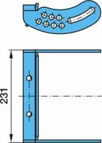 BPW 0518914250 - SOPORTE CONJUNTO ELEVABLE BILATERAL CON  AGUJERO LARGO  C-TR