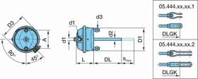 BPW 0544414010 - CILINDRO DE FRENO BPW DE MEMBRANA PARA FRENO DE TAMBOR  20"/