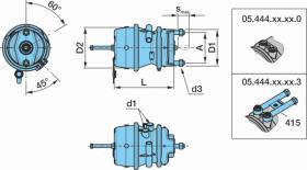 BPW 0544440013 - CILINDRO DE FRENO BPW CON ACTUADOR 16"/24" SB M/M         DL