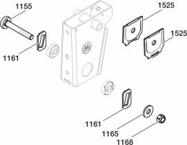 BPW 0585700280 - CONJUNTO BULÓN DE AMARRE SUSP. NEUMÁTICA 1X/F ACERO 72SZ-V.