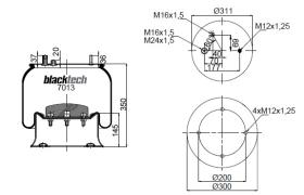 Black Tech RML7013C - Fuelle Suspension RENAULT