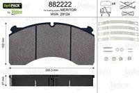 Valeo 882222 - Juego de Pastillas Freno  ROCKWELL MERITOR