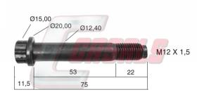 CASALS 21507 - PERNO BUJE SAF 13.50X75XM12X1.5