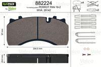 Valeo 882224 - Juego de Pastillas Freno  RVI MIDLUM / DAF