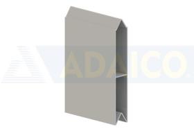 Adaico 1402101 - BARRA PERFIL ALUMINIO 3,25 M.X25X154 APILABLE