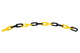 Cofan 11000805 - CADENA DE PLÁSTICO 8MM 25 MTS (AMARILLO/NEGRO)