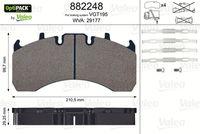 VALEO 882248 - Juego de Pastillas Freno  RT MAGNUM DXI/ PREMIUM I
