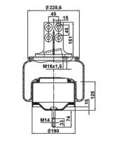 Firestone W01M588660 - Fuelle Suspension IVECO STRALIS