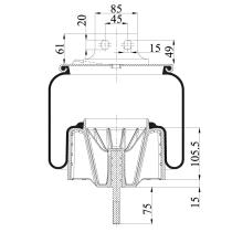 Firestone W01M588662 - Fuelle Suspension  IVECO STRALIS