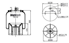Black Tech RML76318CP - Fuelle Suspension WEWELER/SCHMITZ