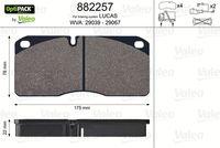 Valeo 882257 - J.PASTILLA DE FRENO  OPTIPACK  DEL+TRAS