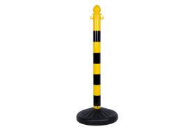 Cofan 11000803 - POSTE Y BASE PARA CADENA (AMAR/NEGRO) 1M