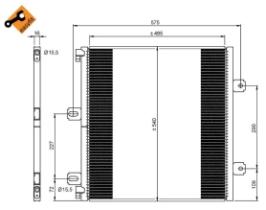 NRF 35901 - Condensador RENAULT TRUCKS Midlum