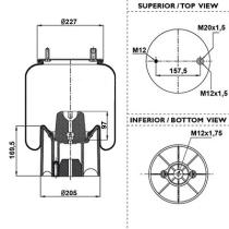 Black Tech RML75268CP10 - FUELLE SUSPENSION