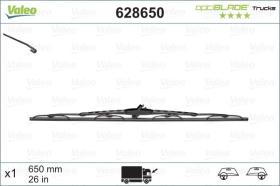 VALEO 628650 - OPTIBLADE 650MM X1 V.INDUSTRIAL IVECO STRALIS