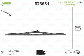 VALEO 628651 - OPTIBLADE 650MM X1 C/RAMPA VOLVO FE-RENAULT