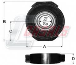 CASALS ST30 - SOPORTE TRANSMISION 55X25X190.3