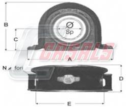 CASALS ST35 - SOPORTE TRANSMISION 60X36X83X200