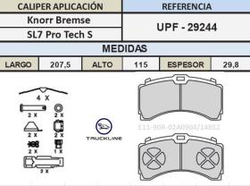 TRUCKLINE UPF29244 - Juego de Pastillas Freno  MERCEDES ACTROS MPIII,IV