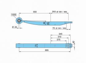 BPW 0508214222 - BALLESTA SUSP. NEUM..72AL-550/310     SGS1X62H_62