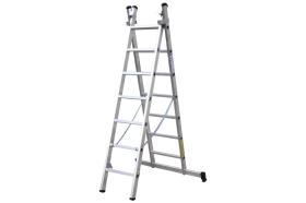 Cofan 09401011 - ESCALERA ALUMINIO DOBLE 9 PELDAÑOS 2,50+2,50 MTS