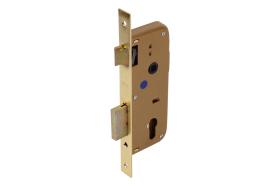 Cofan 31258545 - CERRADURA EMBUTIR+CERRADERO D85 E45- LATóN (P/MADERA)