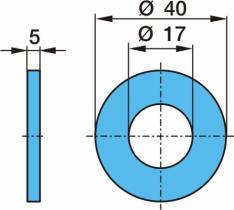 BPW 0332031280 - ARANDELA Ø40/5/Ø17 GEO