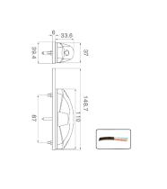 ATRESSA ILUMINACION LP010100 - PILOTO LED 10-30V POSICION SOPORTE RECTO  INCOLORO/ROJO CABL