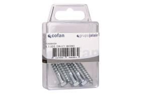 Cofan 01260850AU - Tirafondo DIN 571 Blíster Estándar