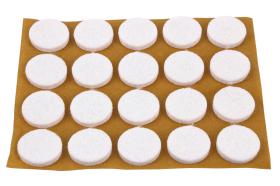 Cofan 61000361A - BL 2X20 UDS FIELTRO REDONDO BLANCO 17X3MM