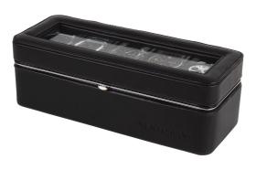 Cofan 80010801 - CAJA GUARDA RELOJES 5 UDS PIEL NEGRA