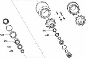 BPW 0980106261 - KIT REPARACIÓN RODAMIENTOS ECO-PLUS H/K 9T