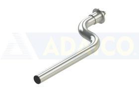 Adaico 0106014 - SOPORTE ALETA CINCADO CURVADO665XØ42 C/TORNILLO