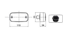 ATRESSA ILUMINACION LL010900 - LUZ POSICION LATERAL 12/24V RACORD