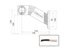 ATRESSA ILUMINACION LP010600 - LUZ POSICIÓN GOMA LED IZQUIERDO ROJO/AMBAR/INCOLORO 12/24V 1